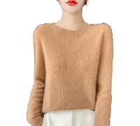 Abbigliamento Donna Lana Girocollo Pullover Maglione Maglione, Jin Tuo Se, XL