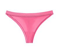 Abbigliamento Donna Mutande Donna Mutande Colore Patchwork Biancheria Intima Mutandine Bikini Solid Slip da Donna Mutandine Regalo di Natale 1 Pezzo Mutande per Ciclo Mestruale Natale (Hot Pink, L)