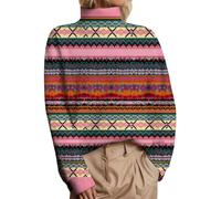 Abbigliamento Donne Casual, Maglione Girocollo a Maniche Lunghe, Pullover Invernale con Motivo a Tema e Design del Colletto per Un Abbigliamento alla Moda stagionale Accogliente