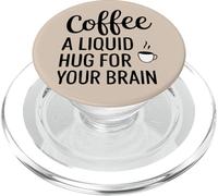 Abbigliamento Energy Boost per gli amanti del caffè - Un abbraccio per il tuo cervello PopSockets PopGrip per MagSafe