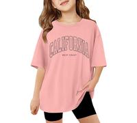 Abbigliamento estivo alla moda per bambine, canottiere casual a taglio ampio e camicie classiche a rotonda, perfette per le giornate calde