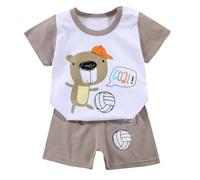 Abbigliamento Estivo per Ragazze,Body Estiva Neonato Vestiti Bambina Coordinati Design Regalo Festivo T-shirt Maniche Corte Ricamate con Tenere e Simpatiche Fantasie Taglie da 6 a 14 anni