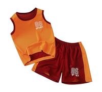 Abbigliamento Estivo per Ragazzi Body Estiva Neonato Outfit Vestiti Bambino Coordinati T-Shirt Maniche Corte Ricamate Set di 2 Pezzi con Tuta da Ginnastica Conforto garantito Tutto Il Giorno