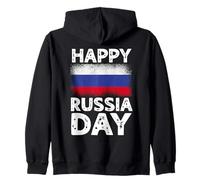 Abbigliamento Giornata Nazionale Russa Felice Russia Felpa con Cappuccio