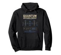 Abbigliamento Grafico Teoria della Scienza della Fisica dell'entanglement quantistico Felpa con Cappuccio