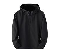 Abbigliamento Impermeabile Donna Giacca Pioggia Donna Impermeabile con Cappuccio Giacca Antivento Protezione Solare Abbigliamento Alle Intemperie Trench Parka con Zippé Sweatjacke Resistente Da