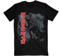 Iron Maiden Hi Contrast Trooper T-Shirt, Nero(Black), M Uomo