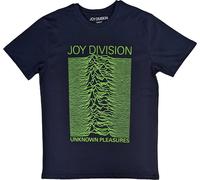 Rock Off officially licensed products Joy Division T Shirt Unknown Pleasures FP Nuovo Ufficiale Unisex Navy Blu Size M