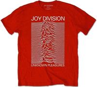 Red Joy Division Unknown Pleasures White autorizzato Uomo maglietta