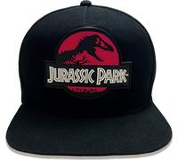 Jurassic Park - Snapback Red Logo, Cappellino Unisex Adulto, Nero, Taglia unica