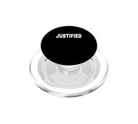 Abbigliamento JUSTIFIED Mood Emotion Bold White Text PopSockets PopGrip per MagSafe