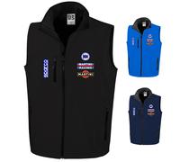 Abbigliamento Lancia Martini Racing Softshell Uomo Gilet Smanicato Sparco Car