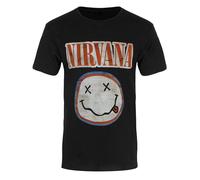 Abbigliamento Nirvana: Rock Off - Distressed Logo (T-Shirt Unisex Tg. 2XL)