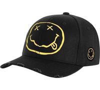 Abbigliamento Nirvana: Rock Off - Happy Face (Cappellino Baseball)