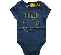 Abbigliamento Nirvana: Rock Off - Inverse Happy Face (Body Neonato 6-9 Mesi)