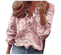 Abbigliamento Only Day Prime Outfit Donna Primavera Camicia Poncho Donna Camicia Donna A Trapezio Completi Estivi Donna Curvy Camicia con Rouches Donna Blusa Rosa Raso My Orders