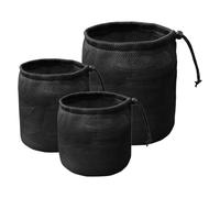 Abbigliamento Peg Bag - Mesh Laundry Pin Holder for Outside | Black Ventilation Storage Organizer, Elastic Clothespin Pouch, Bathroom Home Picnic Backpacking Accessory, Multiple Size for Daily Use