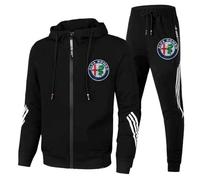 Abbigliamento, per Alfa Romeo Stelvio Brera 147 156 159 Giulietta Giulia Felpa con cappuccio Cardigan per il tempo libero all'aperto Giacche Abbigliamento sportivo classico Abbigliamento da jogging