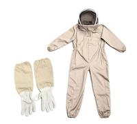 Abbigliamento per Apicoltura con con Cappello Velo e Guanti, Tuta da Apicoltore Completa Uomo Donna, Postura per Apicoltori, Traspirante Tuta Protettiva per Apicoltura Attrezzatura per Api Apicoltori