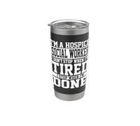 Abbigliamento per assistenti sociali Hospice - Top Funny Workers Design Bicchiere termico in acciaio inox doppia parete