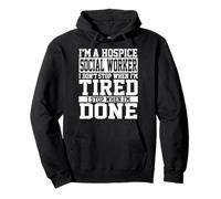 Abbigliamento per assistenti sociali Hospice - Top Funny Workers Design Felpa con Cappuccio