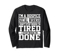 Abbigliamento per assistenti sociali Hospice - Top Funny Workers Design Maglia a Manica