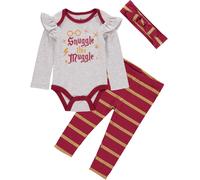 Abbigliamento Per Bambine Harry Potter Set Di 3 Pezzi Con Body, Leggings E...