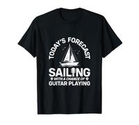Abbigliamento per Chitarra da Vela, Design Simpatico e Divertente per chitarristi Maglietta con Stampa Grafica Economica