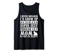 Abbigliamento per Gatti persiani, Design Carino e Divertente per Gli Amanti dei Gatti Canotta