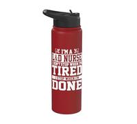 Abbigliamento per infermiere di lavoro e consegna | Divertente design per infermieri L&D Stainless Steel Insulated Water Bottle