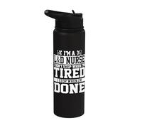 Abbigliamento per infermiere di lavoro e consegna | Divertente design per infermieri L&D Stainless Steel Insulated Water Bottle