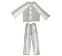 Abbigliamento per la cura dei pazienti, Abbigliamento da strappare for pazienti e anziani Taglie multiple multicolori(Women Grey,3XL)