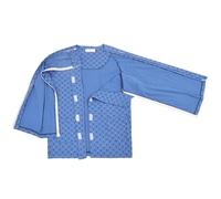 Abbigliamento per la cura dei pazienti, Abbigliamento paziente post intervento chirurgico Pantaloni a strappo a maniche lunghe Multicolori Taglie multiple(Blue,Large)