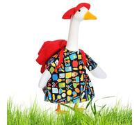 Abbigliamento per l'inizio della scuola delle oche, Statua d'oca da giardino Vestiti - 1 set Costume per Statua per Giardino Cortile Arte Compleanno