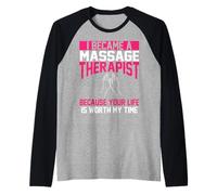 Abbigliamento per massaggiatori | Amazing Therapists Design Maglia con Maniche Raglan