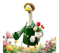 Abbigliamento Per Oca Portico Con Un Kit Grembiule Annaffiatoio Fiori e | Set Di Costumi Per Anatra E Oca Per Giardino Terrazza Deck Casa All'Aperto Festa e Fe