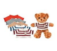 Abbigliamento per orsi, dolce ripieno, giocattolo per orsi, da 12 pollici, morbido giocattolo con 5 capi di abbigliamento, orsetto di peluche, peluche per bambini, decorazione di compleanno, cestino