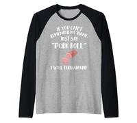 Abbigliamento per Rotoli di Maiale - Miglior Design Divertente Rolls Maglia con Maniche Raglan
