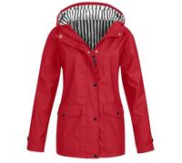 Abbigliamento Pioggia Donna Poncho Antipioggia Resistente Alle Rughe Traspirante Giacca Con Cappuccio Sportivo Leggera a Vento Trench Da Pioggia Antivento Per Trekking Corsa Outdoor 2025