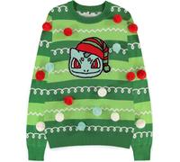 Abbigliamento Pokemon: Bulbasaur Patched Christmas - Multicolor (Maglione Unisex