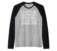 Abbigliamento Pollo Alfredo | Incredibile Divertente Caesar Salad Design Maglia con Maniche Raglan