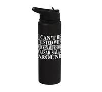 Abbigliamento pollo Alfredo | Incredibile divertente Caesar Salad Design Stainless Steel Insulated Water Bottle