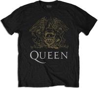 Abbigliamento Queen: Rock Off - Crest (T-Shirt Unisex Tg. S)