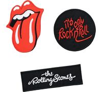 Grupo Erik: Set Toppe Termoadesive The Rolling Stones | Set 3 Patch Rock per Tessuti - Personalizzazione Creativa per Fan della Musica