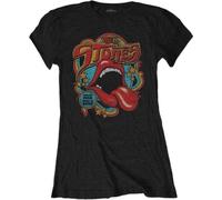 Abbigliamento Rolling Stones (The): Rock Off - Retro 70S Vibe (T-Shirt Donna Tg.