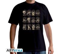 ABYSTYLE - Saint Seiya - T-Shirt - 12 Armature d'oro - Nero - Uomo (L)