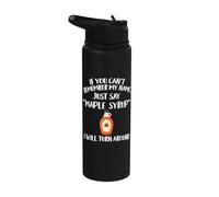 Abbigliamento sciroppo d'acero | Grande design divertente per gli amanti degli sciroppi Stainless Steel Insulated Water Bottle