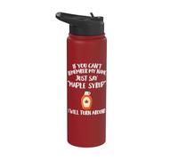 Abbigliamento sciroppo d'acero | Grande design divertente per gli amanti degli sciroppi Stainless Steel Insulated Water Bottle
