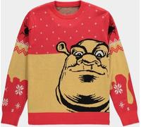 Shrek Knitted Christmas Jumper Red (Maglione Unisex Tg. L) -