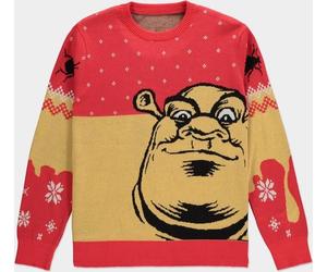 Abbigliamento Shrek: Knitted Christmas Jumper Red (Maglione Unisex Tg. L)